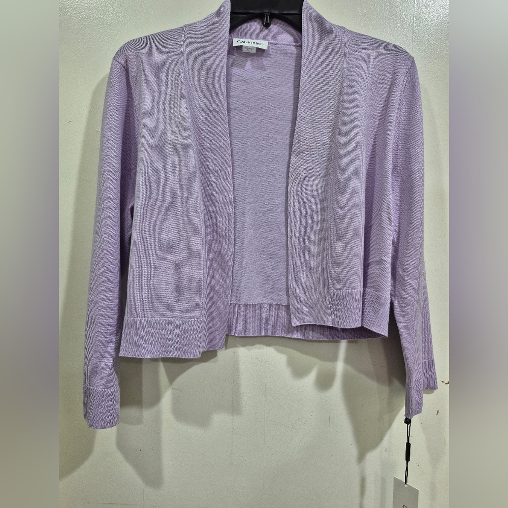 Calvin Klein Lilac Open-Front Cardigan NWT